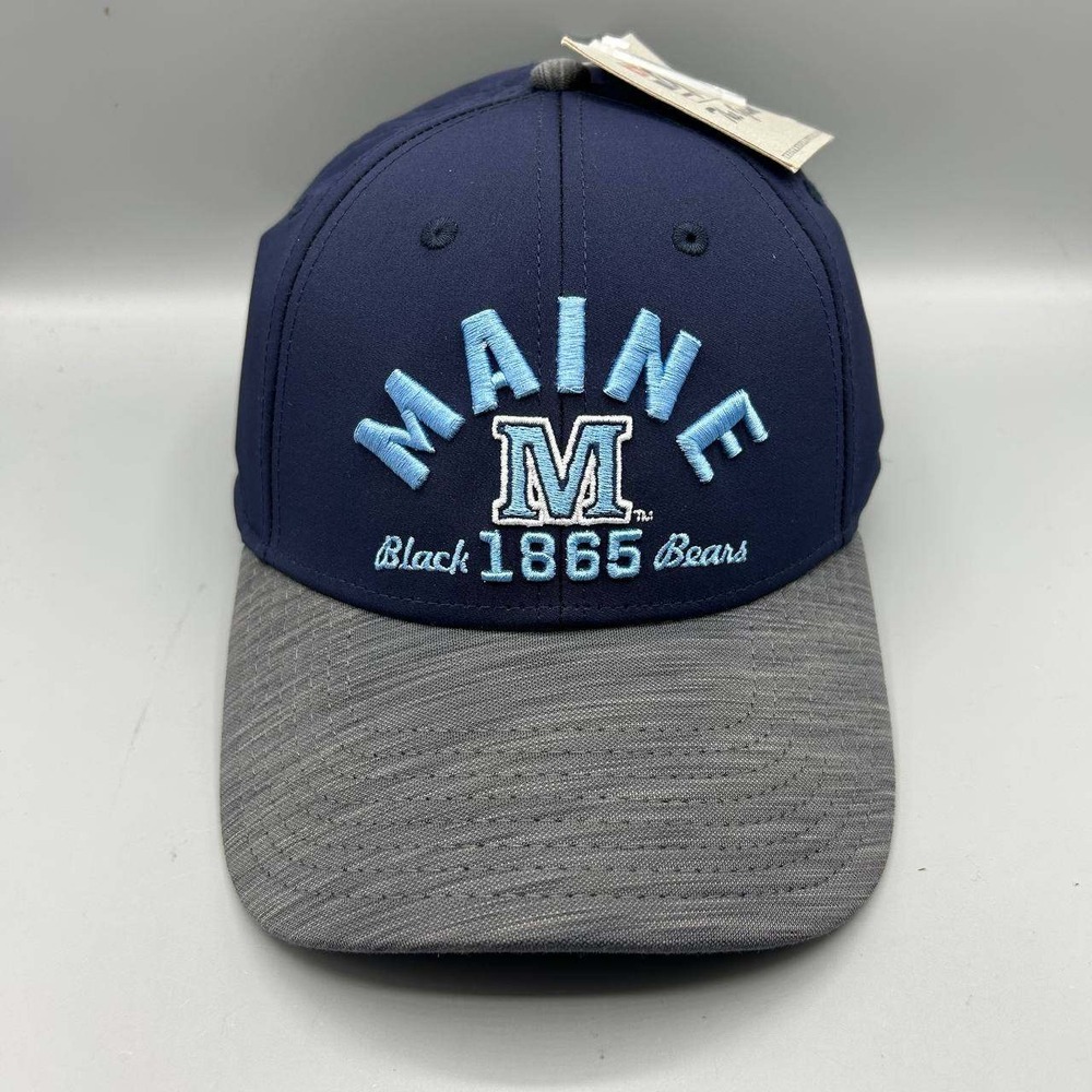 Maine Black Bears Hat Men Blue Gray Embroidered The Game Snap Back New